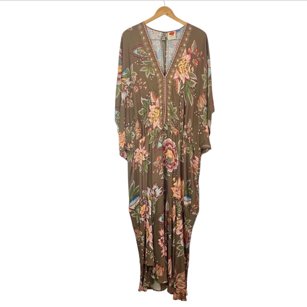 FARM RIO for Anthropologie Valentina Floral Maxi Dress Sz 3X